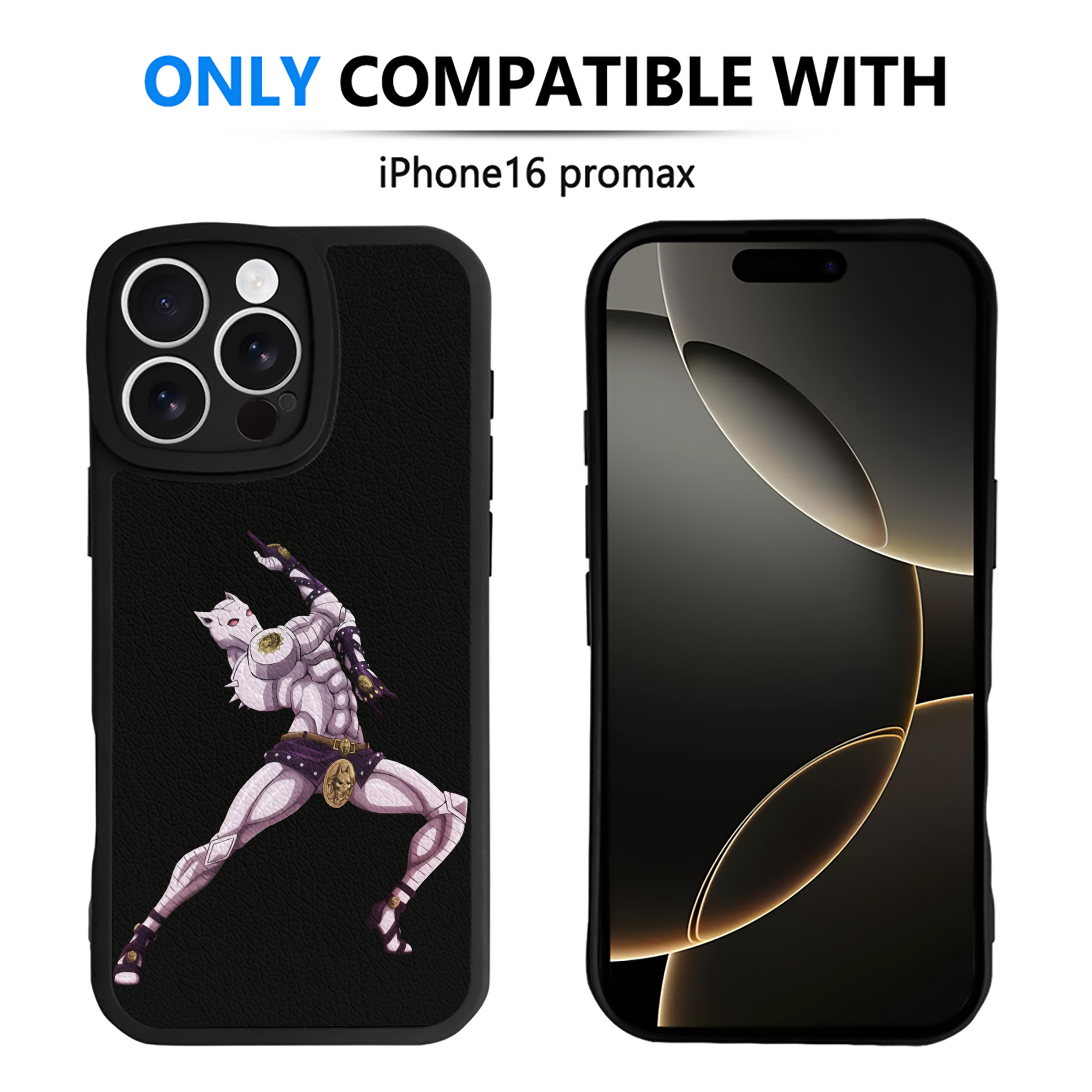 （画像用） ジョジョの奇妙な冒険 きら よしかげ JoJo's Bizarre Adventure Kira Yoshikage 【iPhone 16シリーズ対応】シリコンスマホケース（レザー調） 材質：シリコン